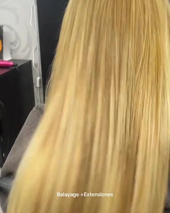 Melena larga con extensiones en Jenny de la Cruz Peluqueros Madrid